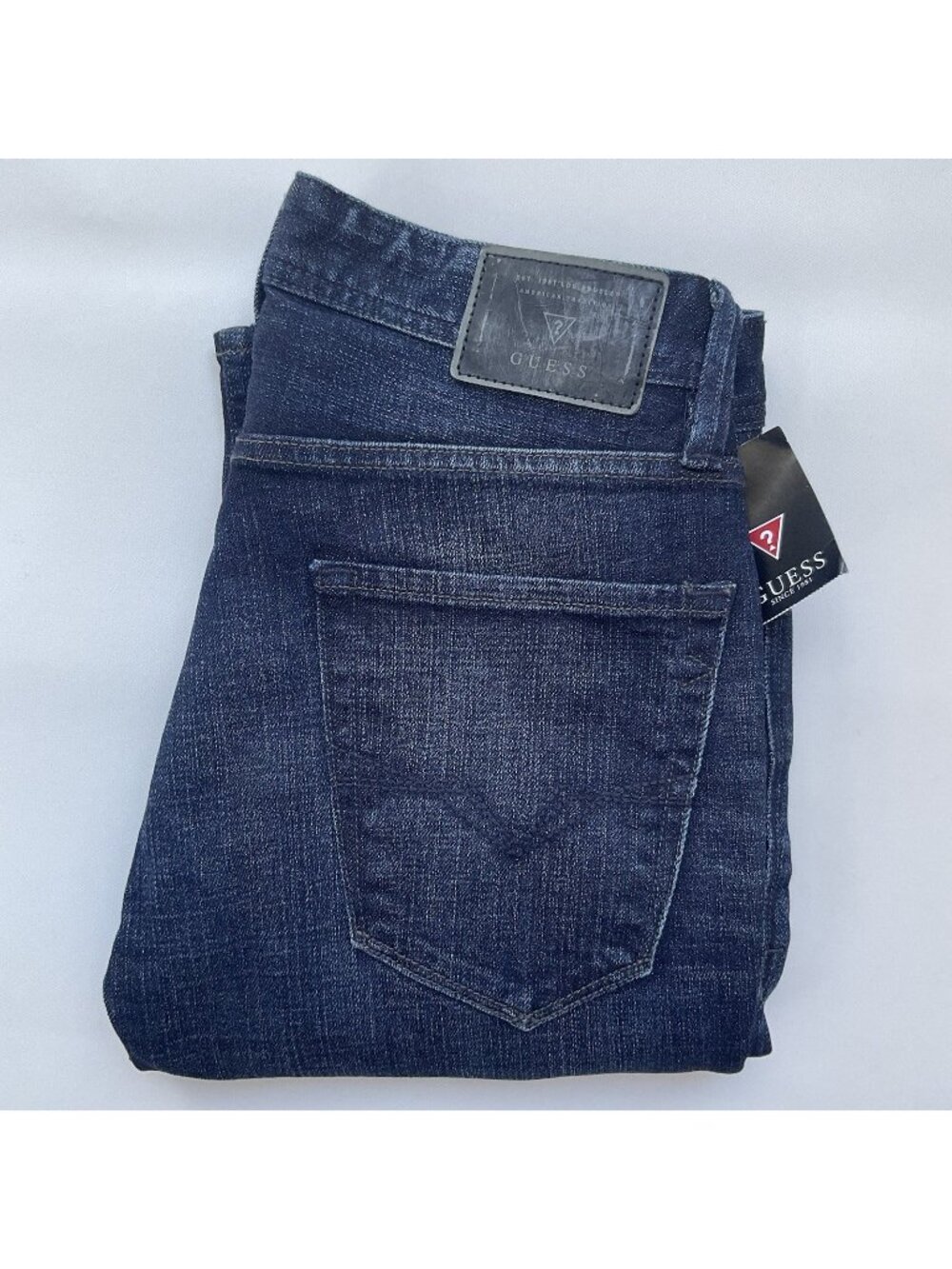 Guess Robertson Slim Tapered Jeans Dark Blue Wash Size 29